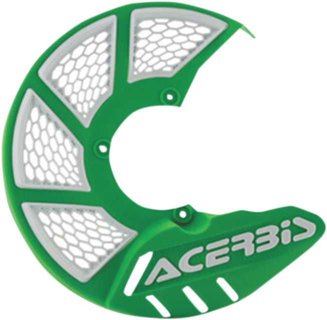 ACERBIS X-Brake Disc Cover - Green/White 2449490006 - Howling Moto