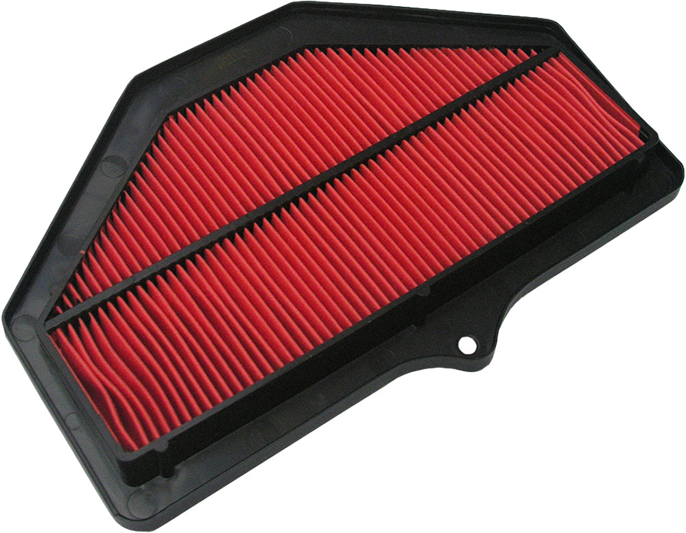 HIFLOFILTRO HFA3616 air filter for high-performance engines, showing the clean, rectangular filter element with branding.
