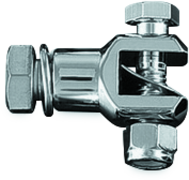 Pair of Kuryakyn chrome peg mount clevis with 1/2 inch-20 bolts, used for motorcycle footpeg installation.