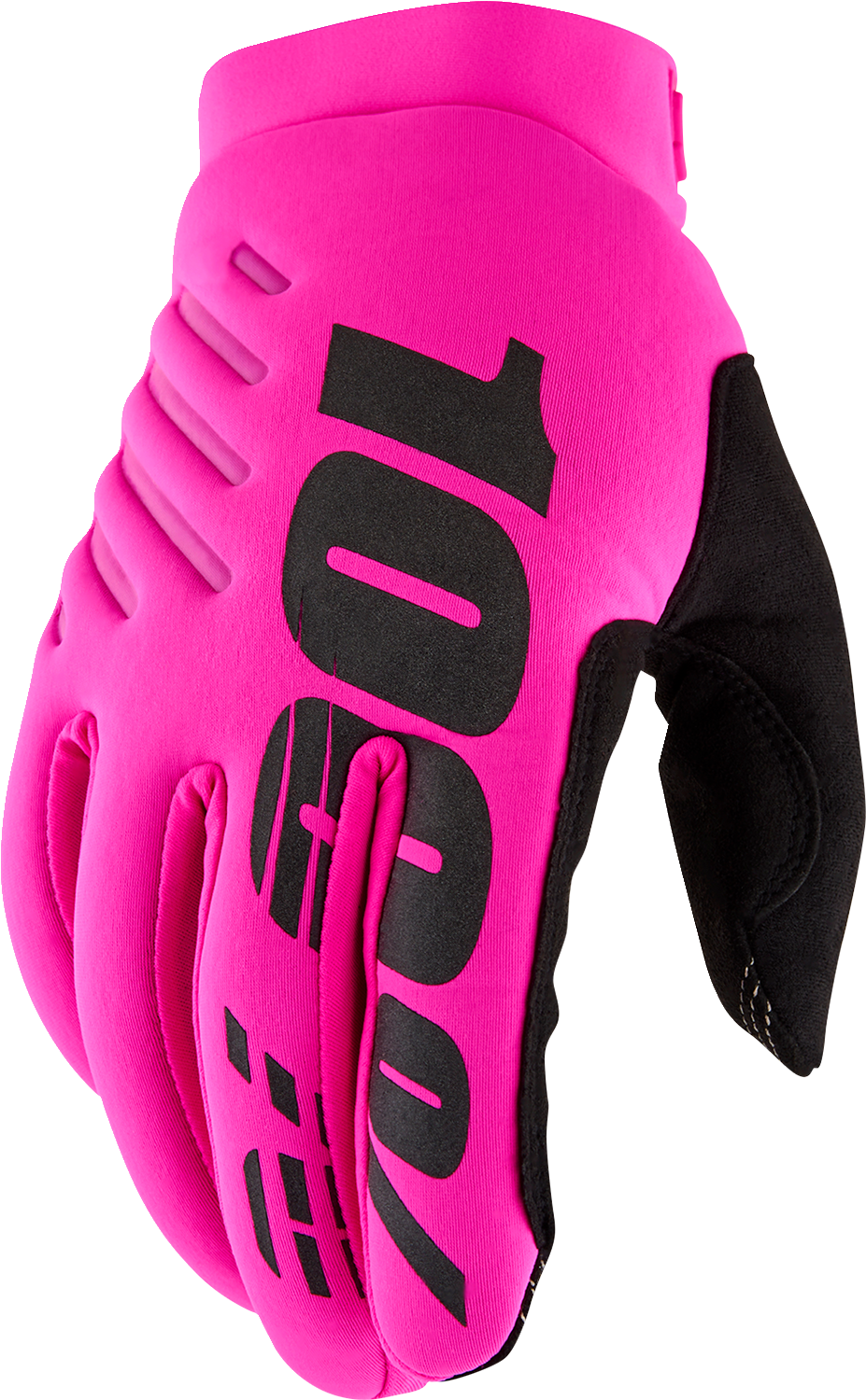 Bill's Exhausts women's Brisker gloves, XL size in neon pink and black, shown with textured fabric and sporty design.