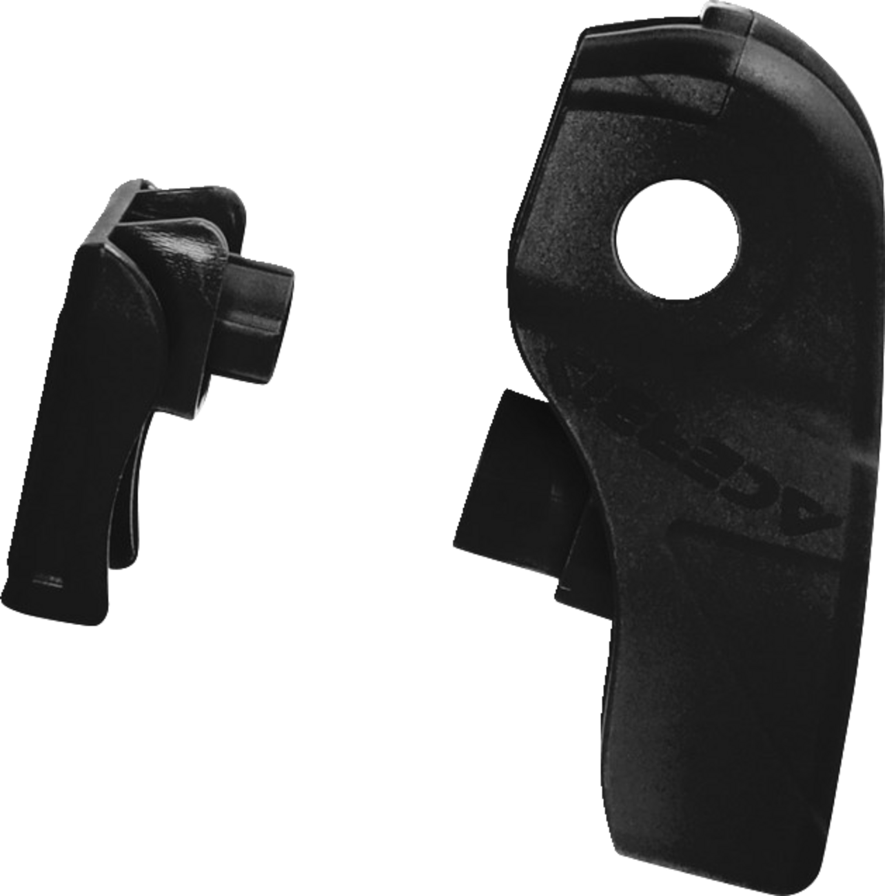 A black Acerbis Linkage Guard body protector for motorcycles, designed to shield linkage components.