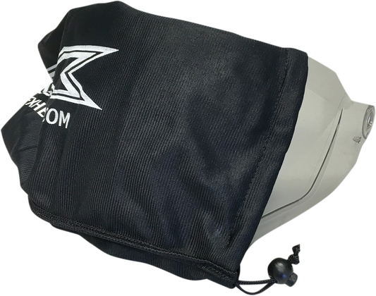 Black AFX Shield Bag, protective gear by Bill's Exhausts, designed to store and protect AFX helmet shields.