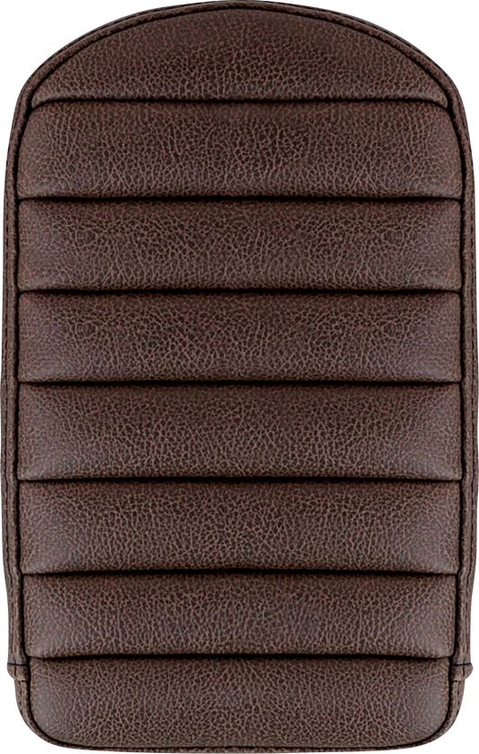 SADDLEMEN Sissy Bar Pad - Tuck-n-Roll - Brown 041146BR - Howling Moto