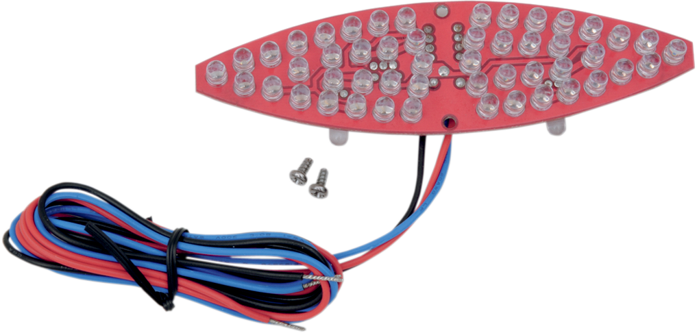 DRAG SPECIALTIES Replacement LED board for Cateye 76384B motorcycle taillight, part #2030-0172, showing electronic circuit components.