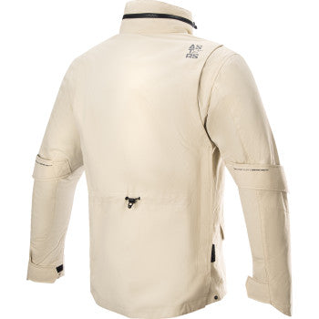 Alpinestars MSE Tan Field Jacket in XL with adjustable collar and multiple pockets, designed for outdoor and riding comfort.