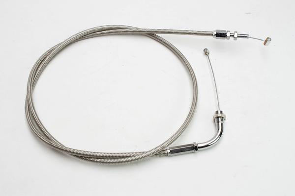 MOTION PRO Armor Coat Throttle Pull Cable Part #62-0346 with protective coating and metal fittings, suitable for motorcycle throttle systems.