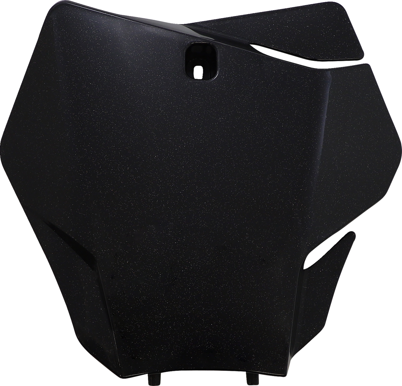 A black Acerbis front number plate for motorcycles, featuring a sleek body design with the product code 2872767440.