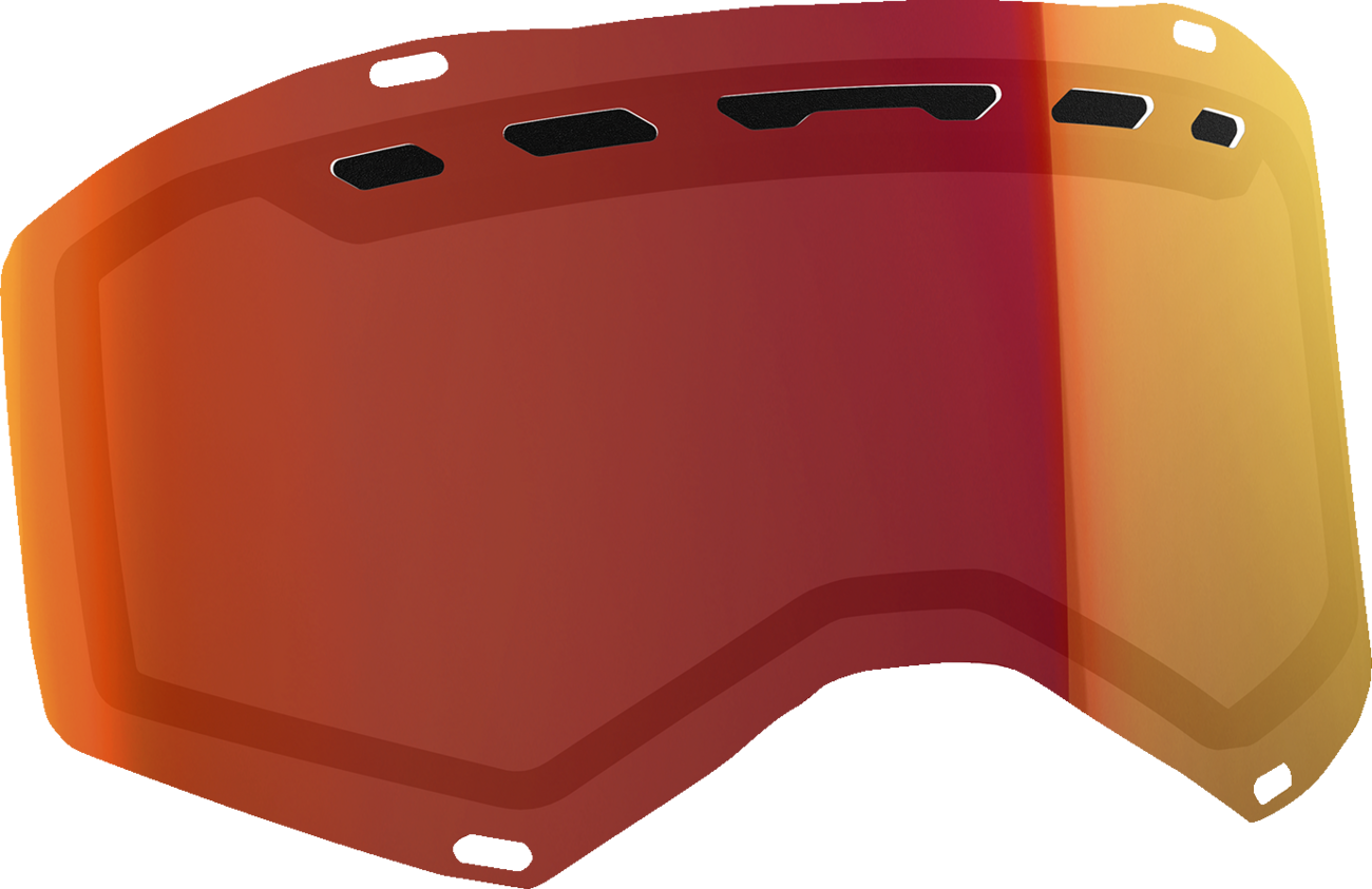 Scott Prospect/Fury Snow Lens with ACS dual Illuminator Red Chrome for snowmobile goggles, model 264582-310.
