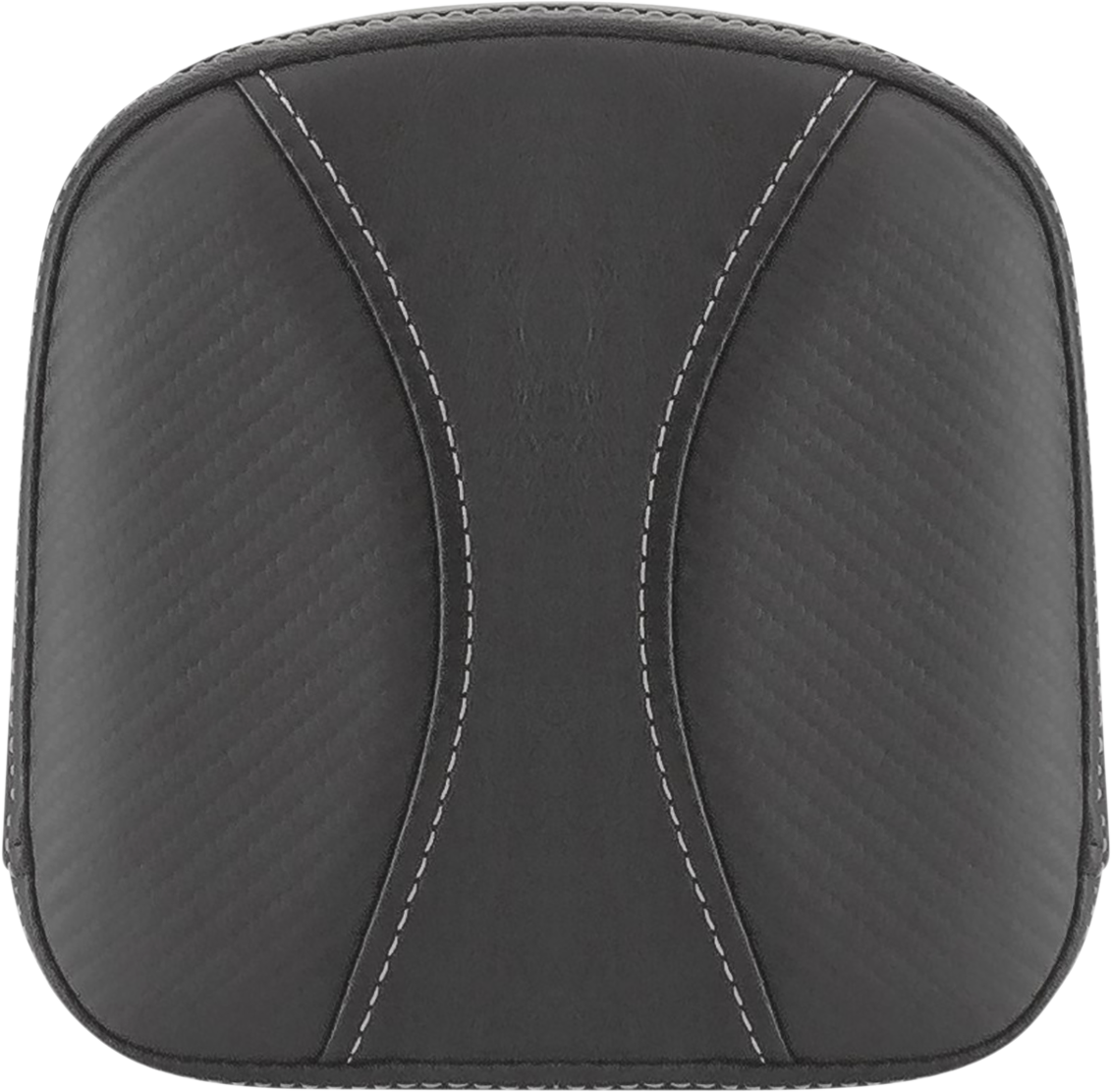 Black SADDLEMEN Sissy Bar Pad for FL bikes, contoured seat cushion with brand-specific design, suitable for 1999-2023 models.