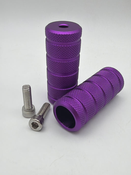Rizzler Stunt Pegs – Direct-Fit Foot Pegs for Stunt Bikes | Black, Purple, Blue & Red