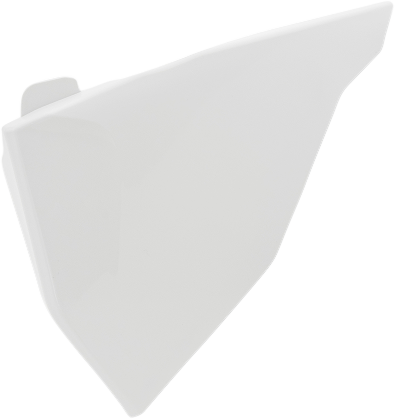 White Acerbis Airbox Cover for motorcycle, body part, with brand logo visible on the sleek, aerodynamic design.