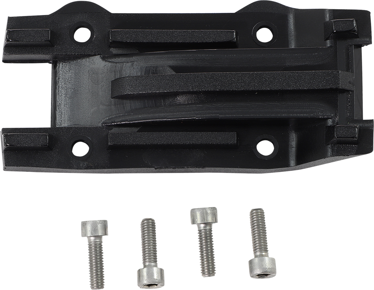 Black ACERBIS chain guide replacement insert for KTM motorcycles, designed for durability and precise fit.