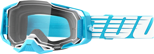 100% Armega Goggles - Oversized Sky - Clear 50004-00010 - Howling Moto