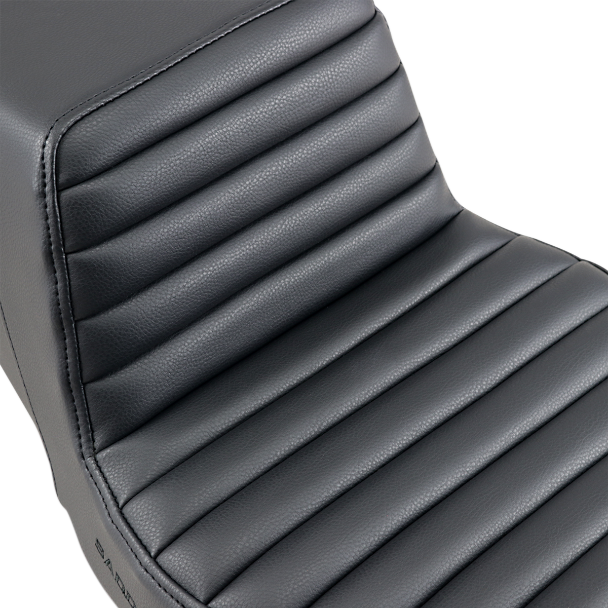 SADDLEMEN Step-Up Seat with front tuck-n-roll design for Harley FLHR and FLHX, black motorcycle seat by Bill's Exhausts