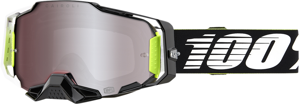 100% Armega Goggles - RACR - HiPER Silver Mirror 50003-00007 - Howling Moto