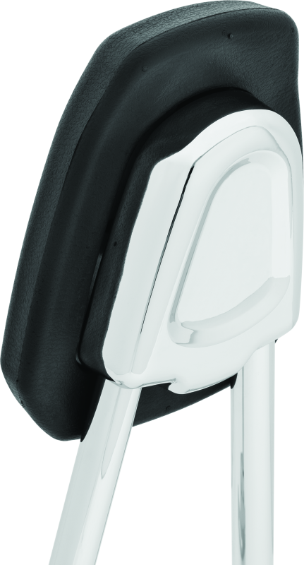 Kuryakyn Sissy Bar for Indian Scout in chrome with durable steel backrest and cushioned pad for added comfort and style