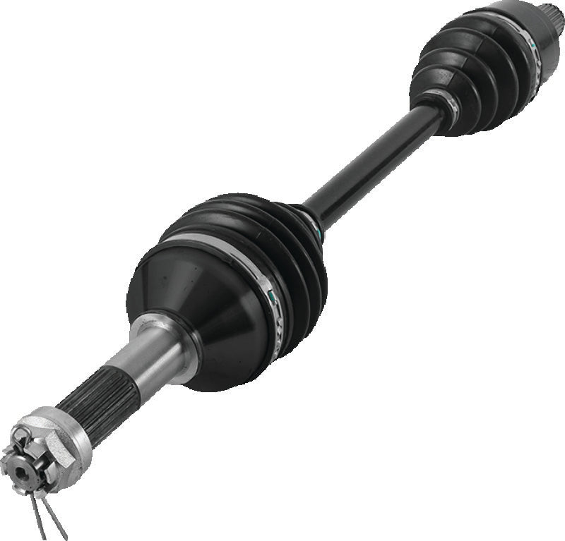QuadBoss replacement rear left axle for Kawasaki KVF750/650 Brute Force 4x4i ATV, showing the axle and its connection points.