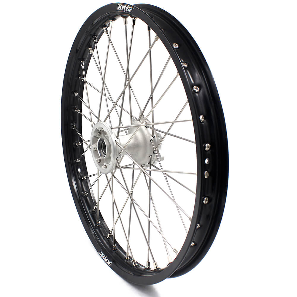KKE 21" 19" MX Casting Alloy Wheels For HONDA CRF250R CRF450R CR125R CR250R 2002-2013 Silver&Black