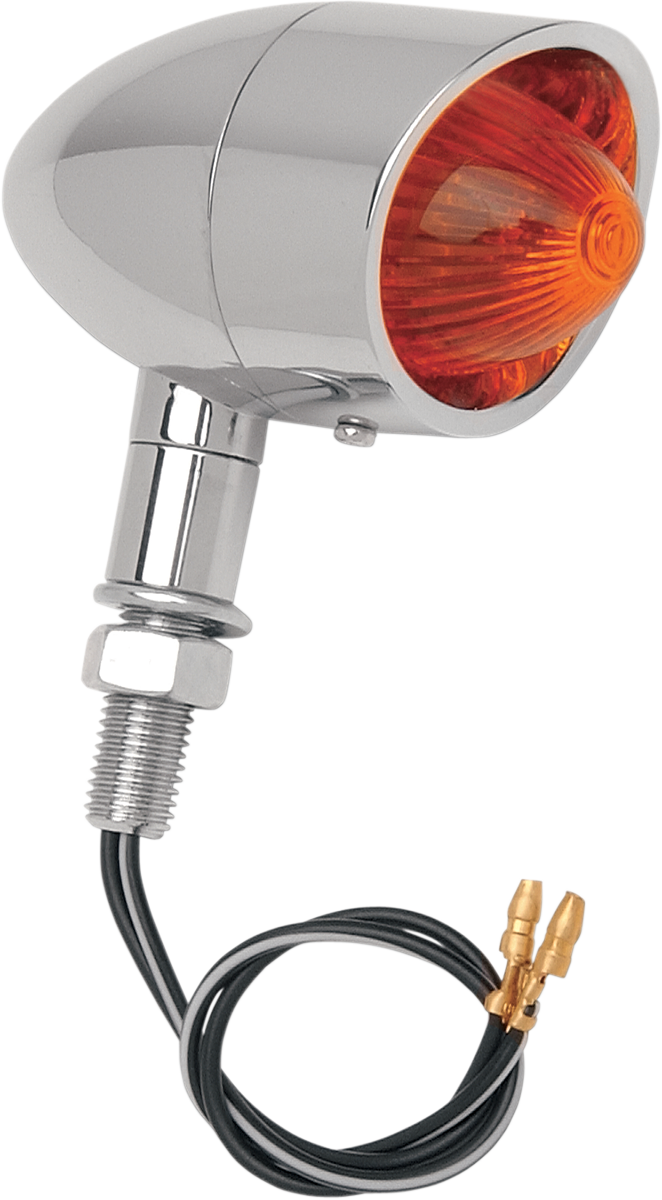 DRAG SPECIALTIES mini retro-style marker light with amber and red lenses for motorcycles, part number 20-6053SBA/R1