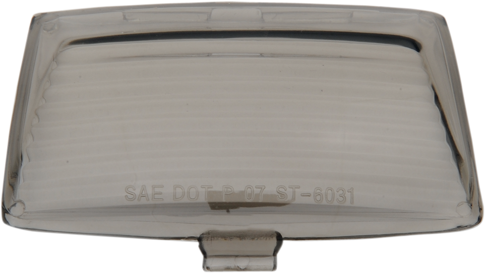 Smoke lens for front fender tip lights by Drag Specialties F51-0643LM, designed for motorcycle front lighting accents.
