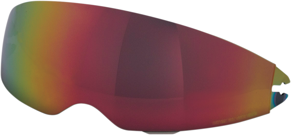 Z1R Jackal Sun Visor in RST Gold for Z1R helmets, showing the shiny gold finish and attachment details