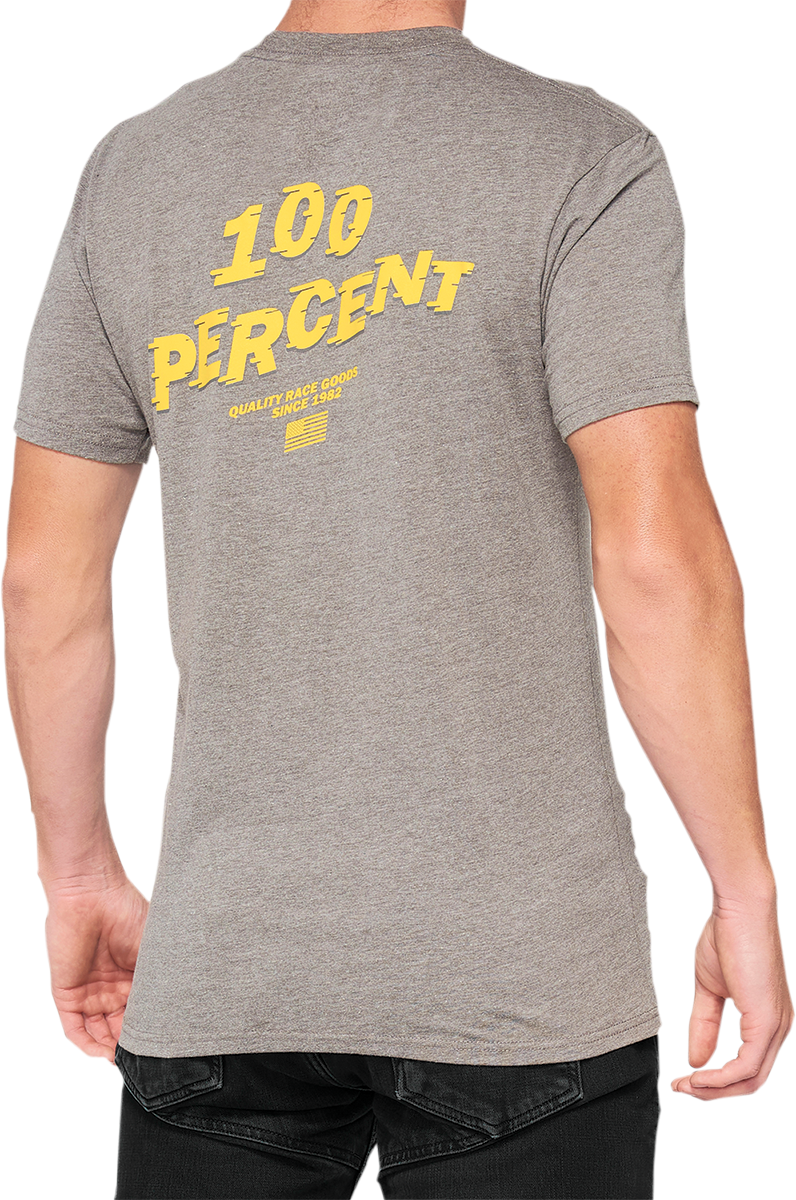 100% Dakota T-Shirt - Heather Gray - Small 32130-188-10 - Howling Moto