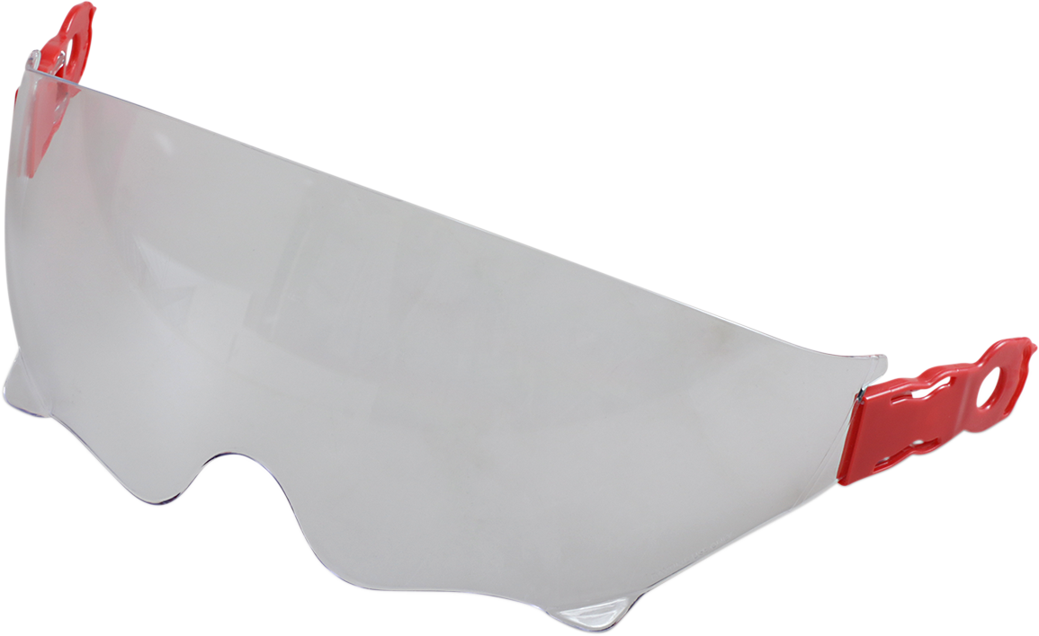 Z1R Saturn SV sun visor in clear with Z1R branding, designed for motorcycle helmets, part number 0132-1116.