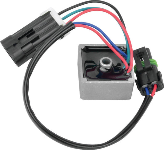 QuadBoss Turf Mode Relay for Polaris Ranger and General models, showing the black relay switch with wiring connections.