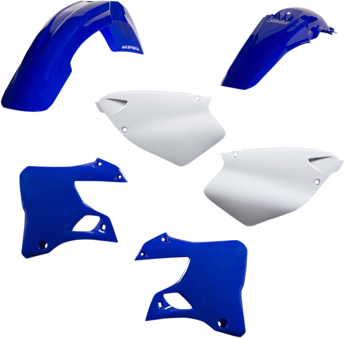 Acerbis standard replacement body kit for motorcycles, OEM 2041290242, shown in black with various body panel components.