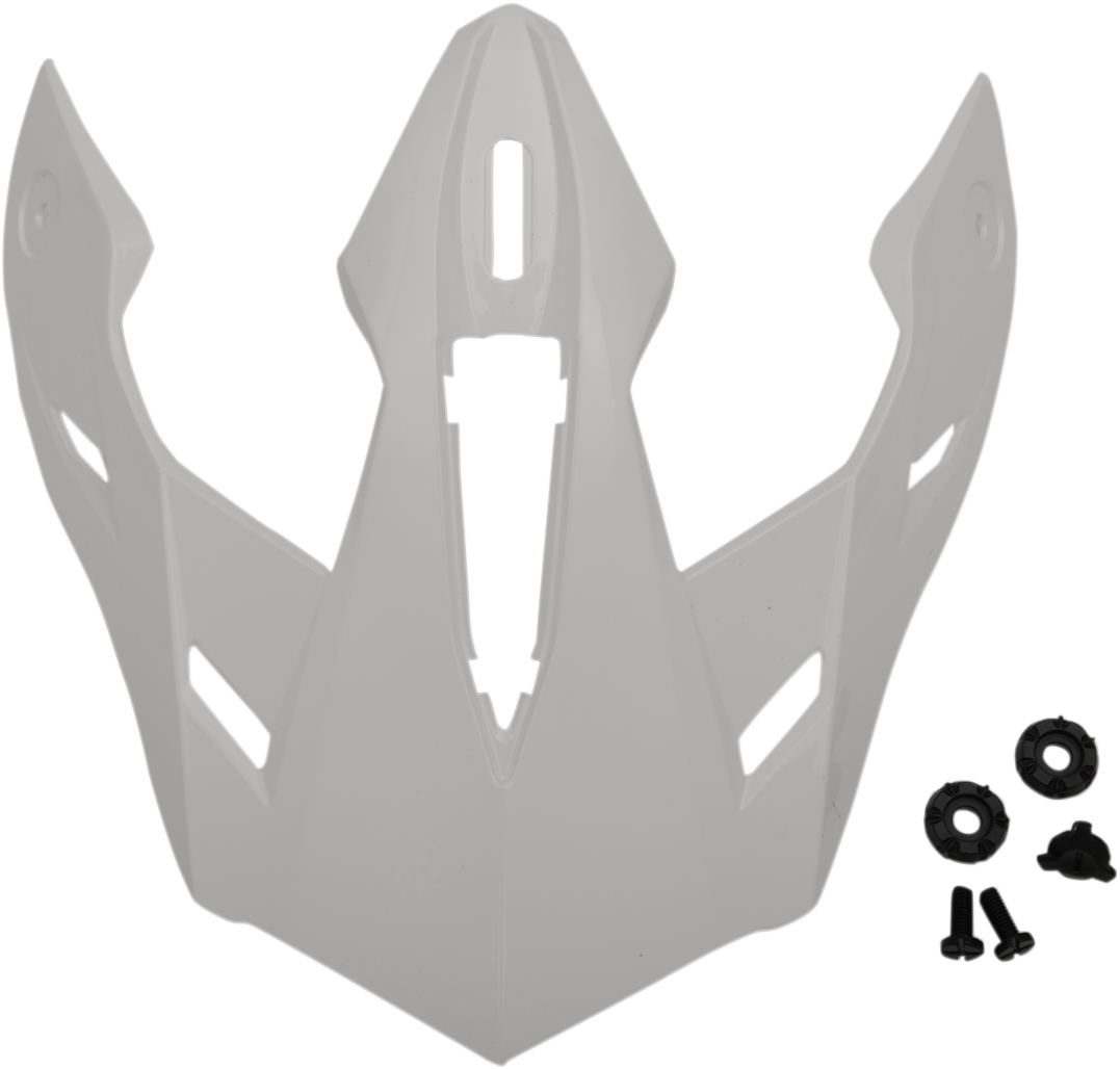 White Z1R Range Visor Kit for AGV Range helmets, displaying clear, protective motorcycle helmet visor with secure attachment features.