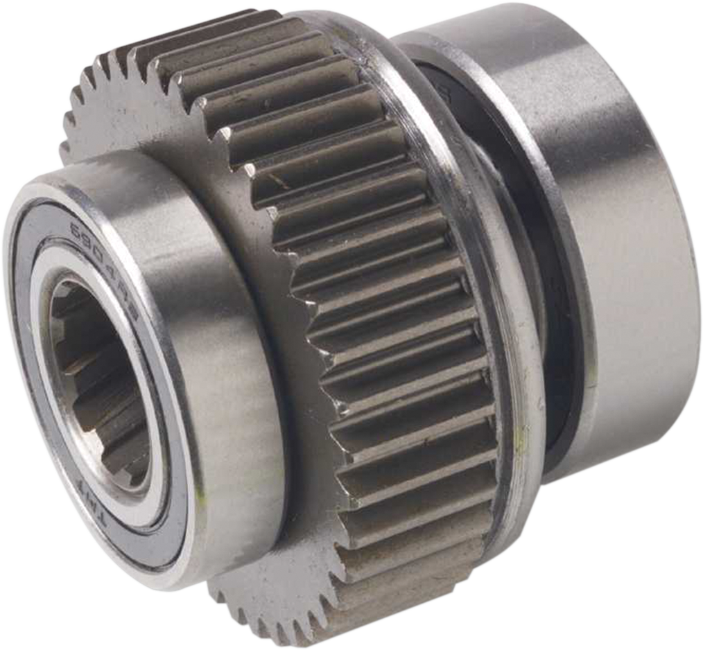 DRAG SPECIALTIES motorcycle starter drive clutch MC-DRAG064 showing the metal clutch component with gear teeth and mounting details