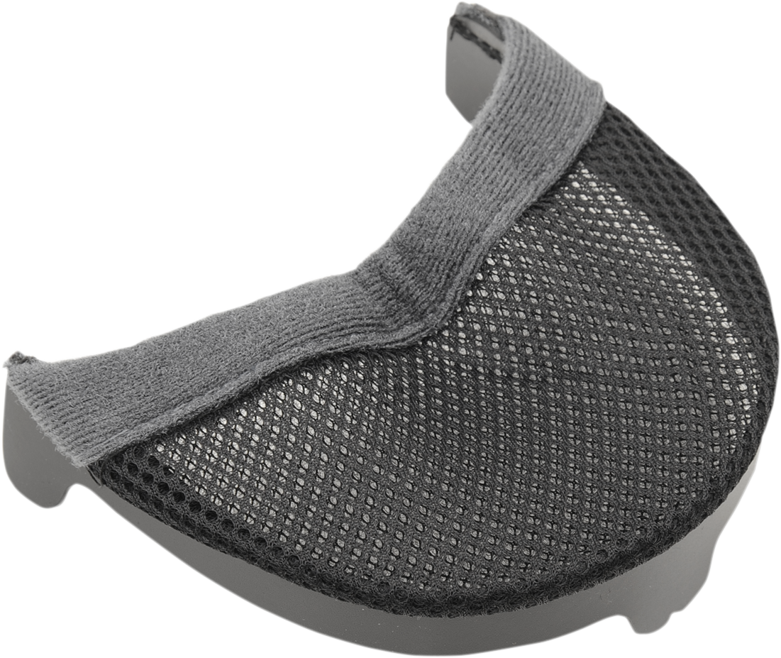 Black Z1R Jackal Chin Curtain for Z1R helmets, part 0134-2330, featuring a sleek design and secure fit.