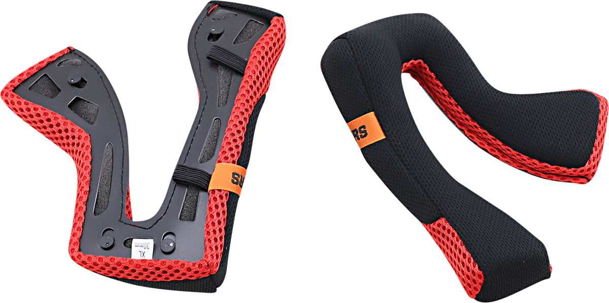 Alpinestars SM5 helmet cheek pads in gray, +5mm, XL size, designed for motocross helmets.