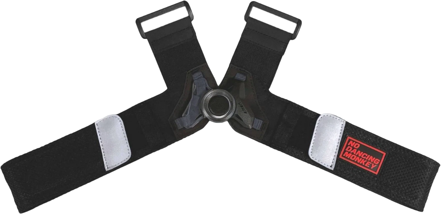 USWE Front Strap NDM 1.0 + 1.2 MD XL for enhanced bike comfort and stability, shown on a bicycle.