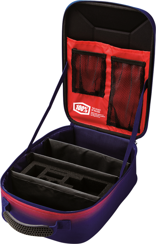 Bill's Exhausts 100% Goggle Case Geo 01001-488-01, durable protective case for goggles with a sleek design and secure closure.