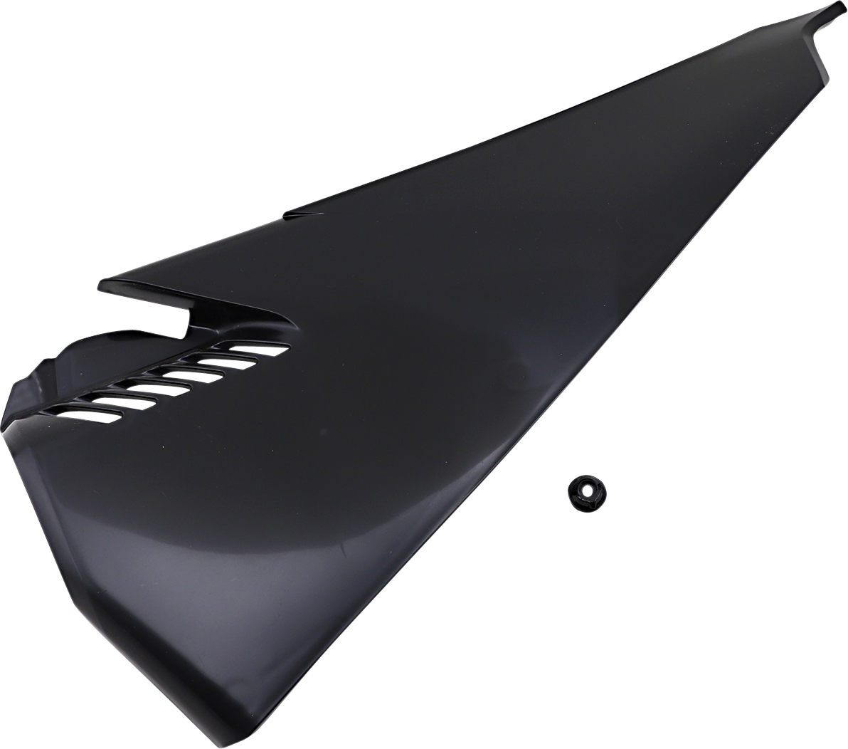 Black ACERBIS Airbox Cover with vents, designed for motorcycle body protection, compatible with model 2802000001.