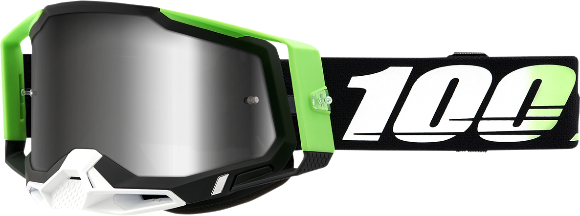 100% Racecraft 2 Goggles - Kalkuta - Silver Mirror 50010-00006 - Howling Moto