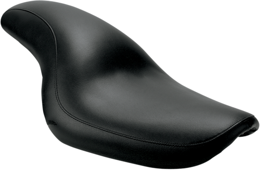 Black SADDLEMEN Profiler motorcycle seat by Bill's Exhausts with smooth surface, designed for comfort and style.