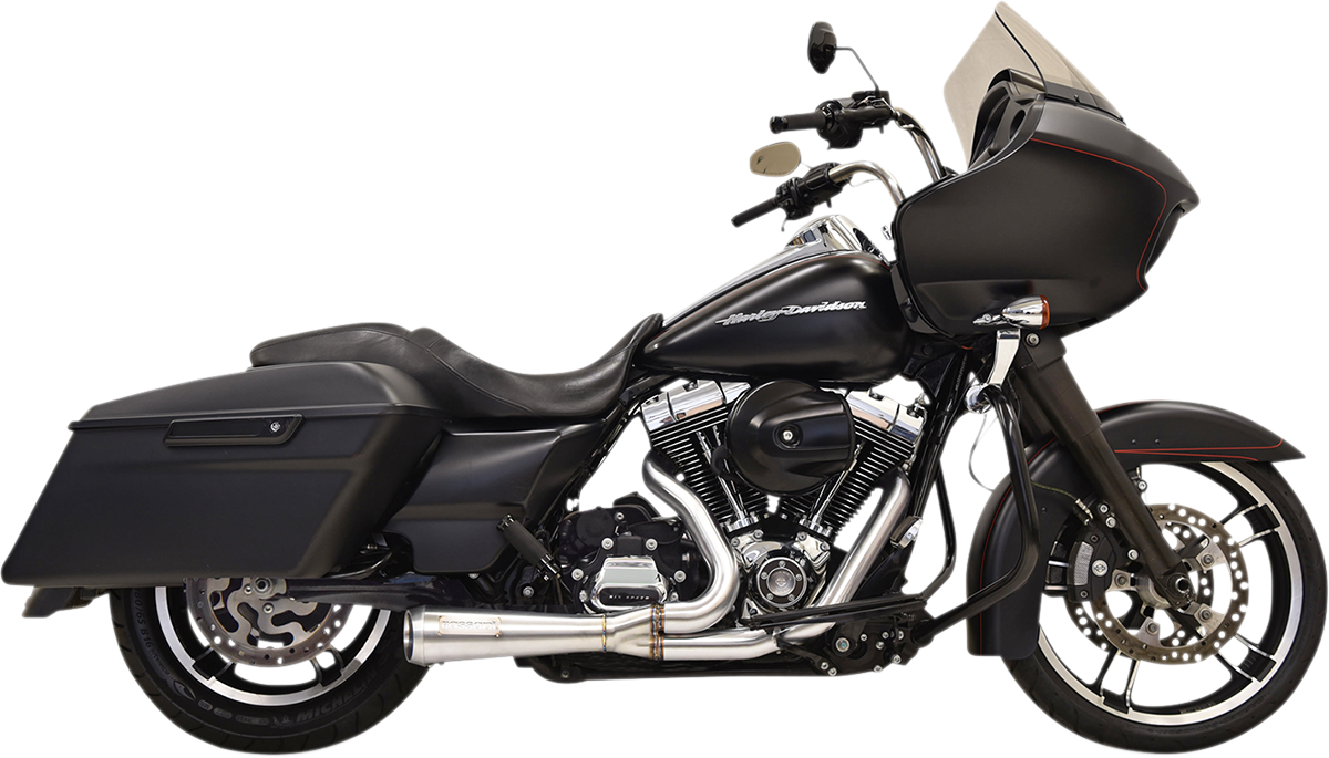 BASSANI XHAUST 2:1 Short Exhaust System for Motorcycles - Stainless Steel 1F52SS