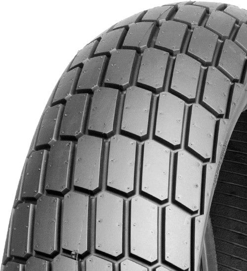 Shinko SR268 flat track rear tire 140/80-19 for high-performance motorcycle racing, showing tread pattern and sidewall details.