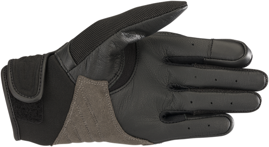 Alpinestars Women Stella Shore gloves in black and fuchsia, medium size, with protective padding and stylish design.