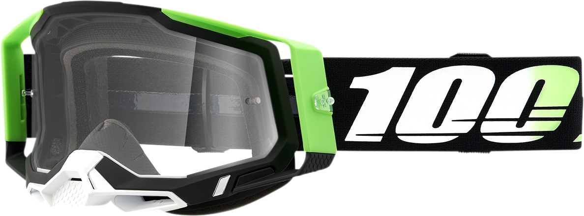 100% Racecraft 2 Goggles - Kalkuta - Clear 50009-00006 - Howling Moto