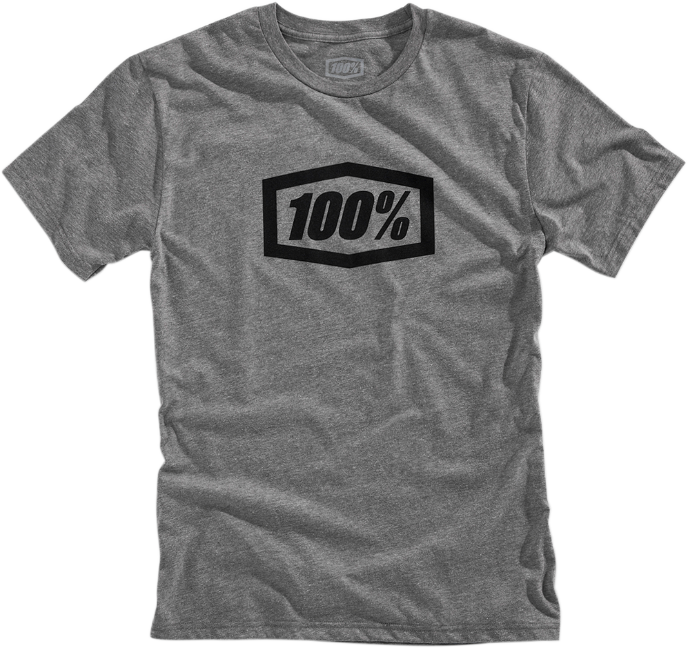 100% Icon T-Shirt - Heather Gray - Medium 20000-00026 - Howling Moto