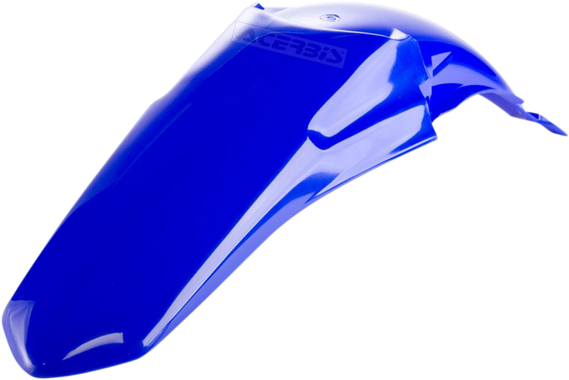 Blue Acerbis rear fender for motorcycles, body part, designed for durable protection and aesthetic appeal.