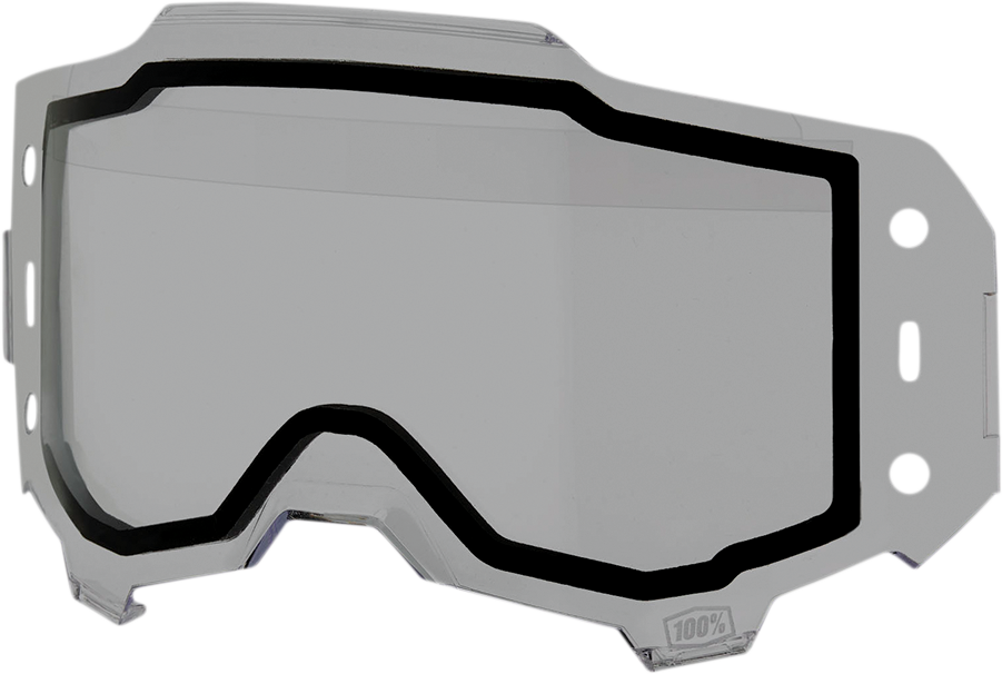 Bill's Exhausts Armega Forecast Dual Lens Smoke 59064-00002, motorcycle lens with tinted smoke finish, for improved riding visibility