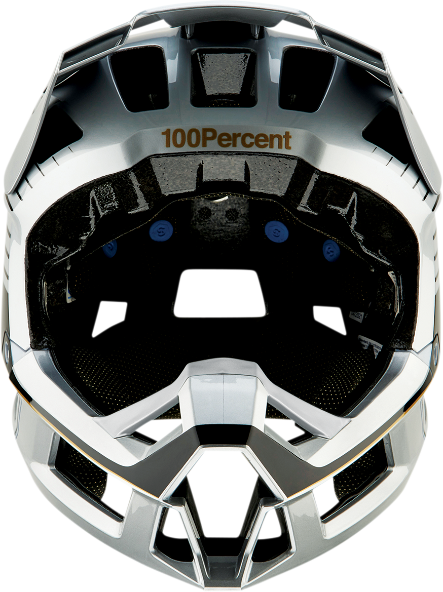 100% Trajecta Helmet - Fidlock - Ranelagh - Silver - Large 80003-00015 - Howling Moto