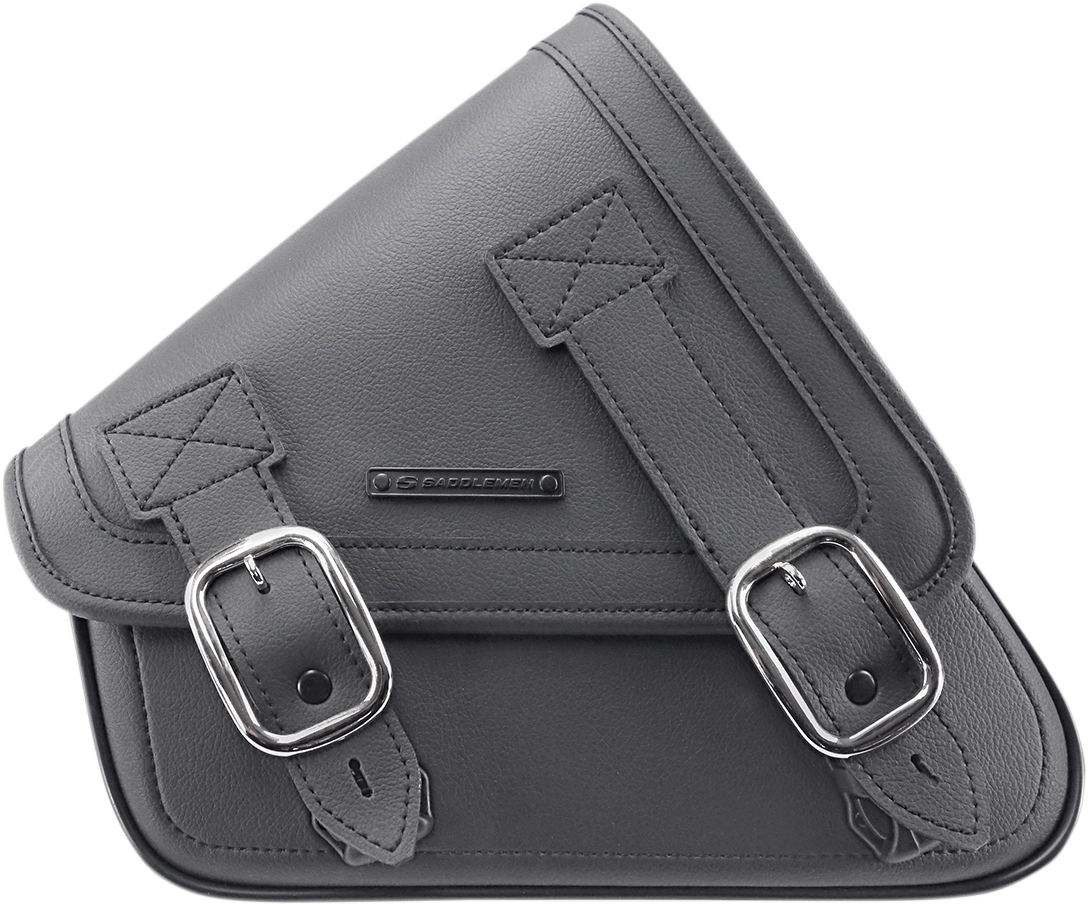 Bill's Exhausts Saddlemen Swing Arm Bag D410 XL motorcycle seat bag mounted on swing arm, black and durable for motorcycle touring.