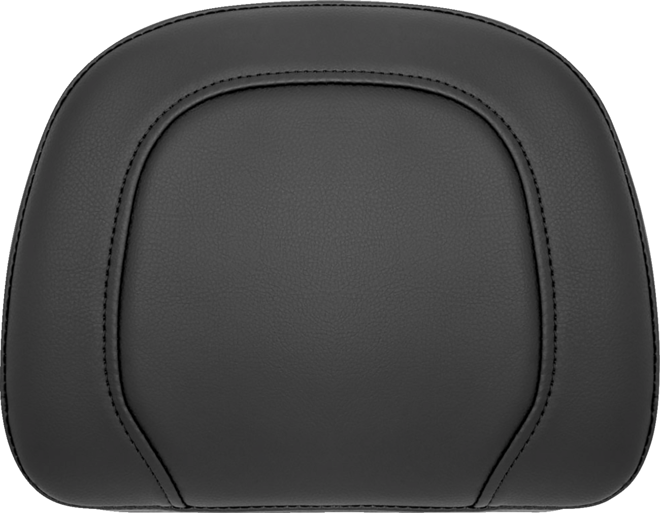 Black Saddlemens Roadsofa Sissy Bar Pad with black stitching on a motorcycle seat for Indian bikes 2014-2022.