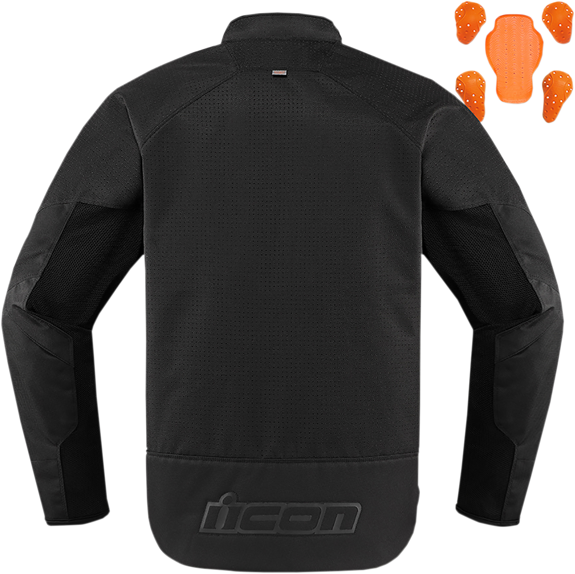 Bill's Exhausts ICON Hooligan Stealth jacket in large size, showcasing a sleek black jacket with modern design details.