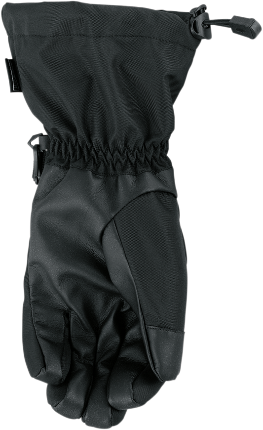 ARCTIVA Women's Pivot Gloves in black and white, large size, designed for warmth and protection, featuring a snug fit.